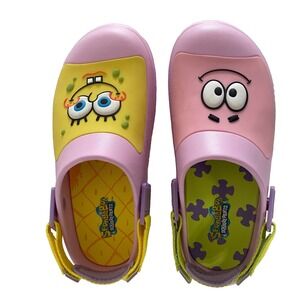 Ground Up SpongeBob Patrick Mismatched Clogs Pink Womens Size 10 NWOT